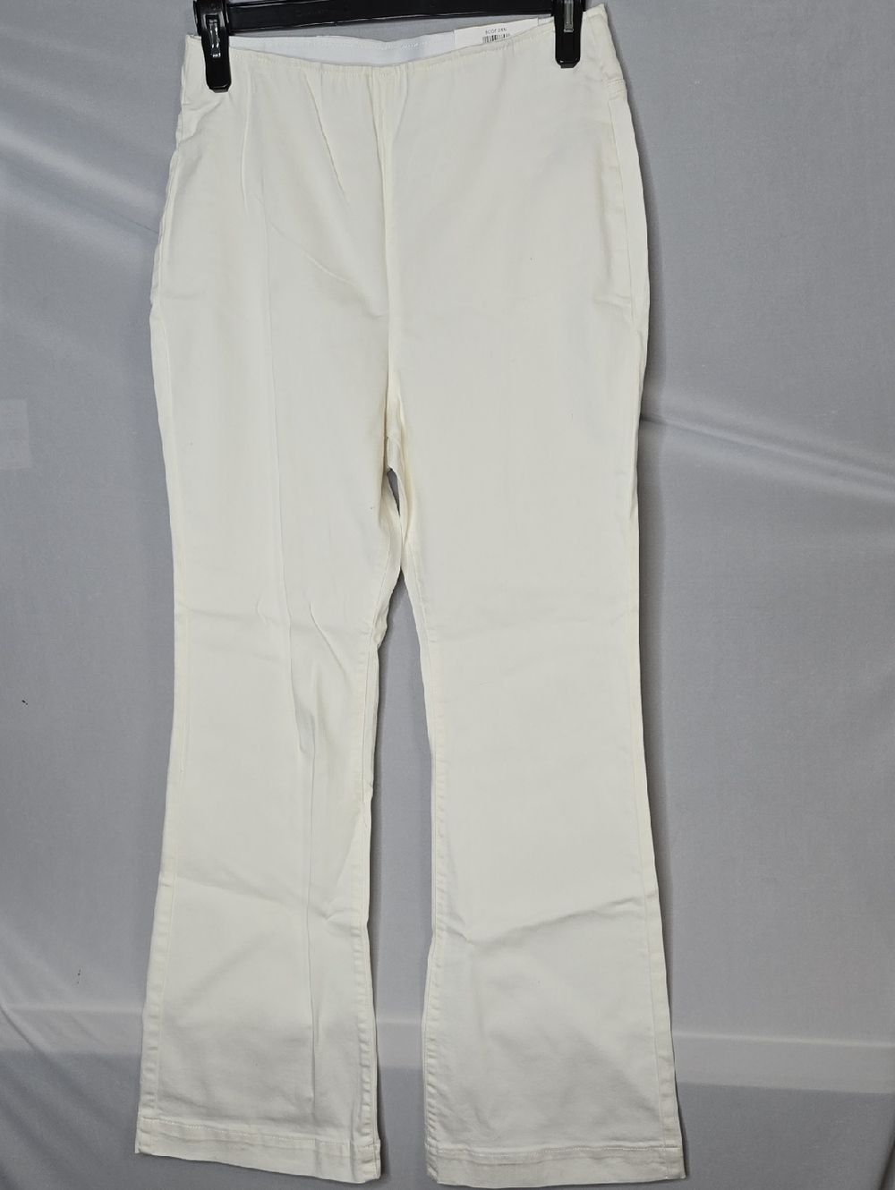 INC International Concepts Bright White Bootleg Regular High Rise Jeans 14 NWI